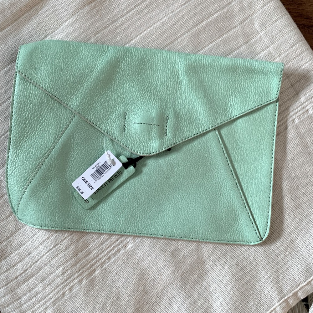 New Gap Genuine Leather Envelope Clutch